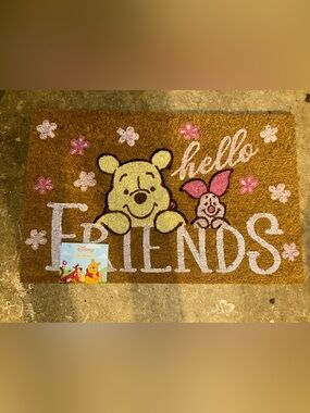Disney Winnie the Pooh and Piglet 'Hello Friend' Doormat